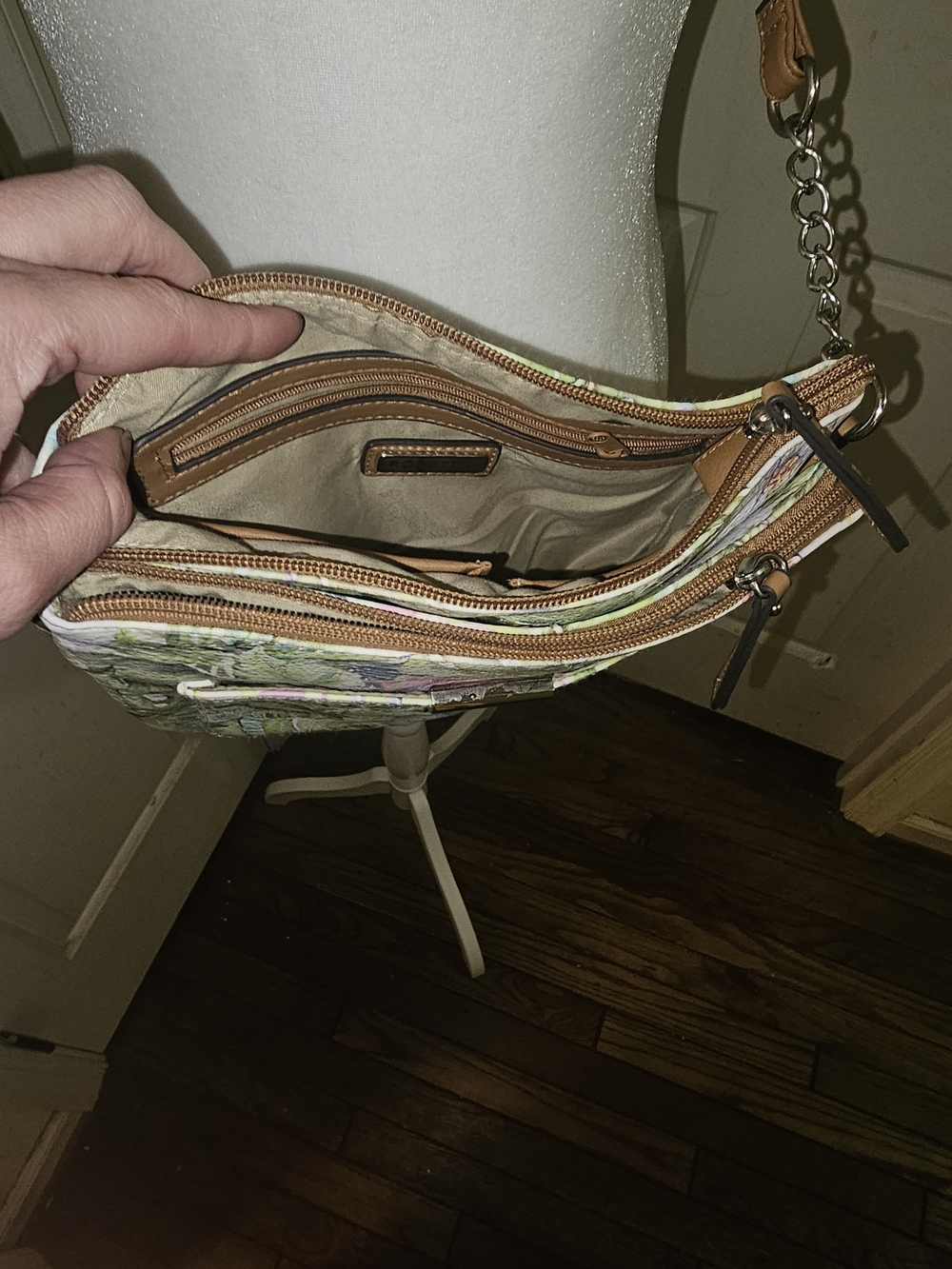 Rosetti Floral Crossbody with Tan Strap - Picture 3 of 7